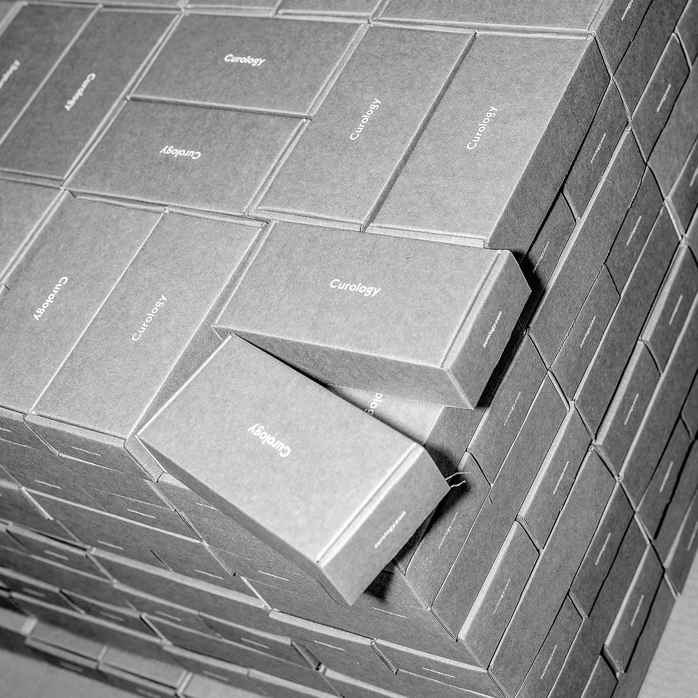Pallet of boxes stored and ready for delivery